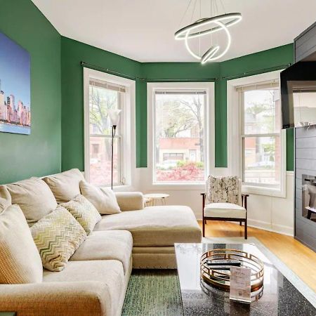 2 Bed Apt W/ Office, Free Parking, Near Wrigley Chicago Esterno foto